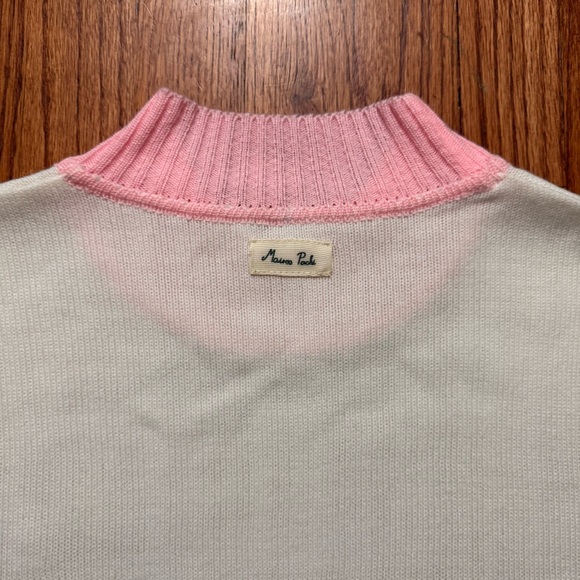 Mairos Pachi white and pink Axolotl sweater size M - Picture 10 of 16